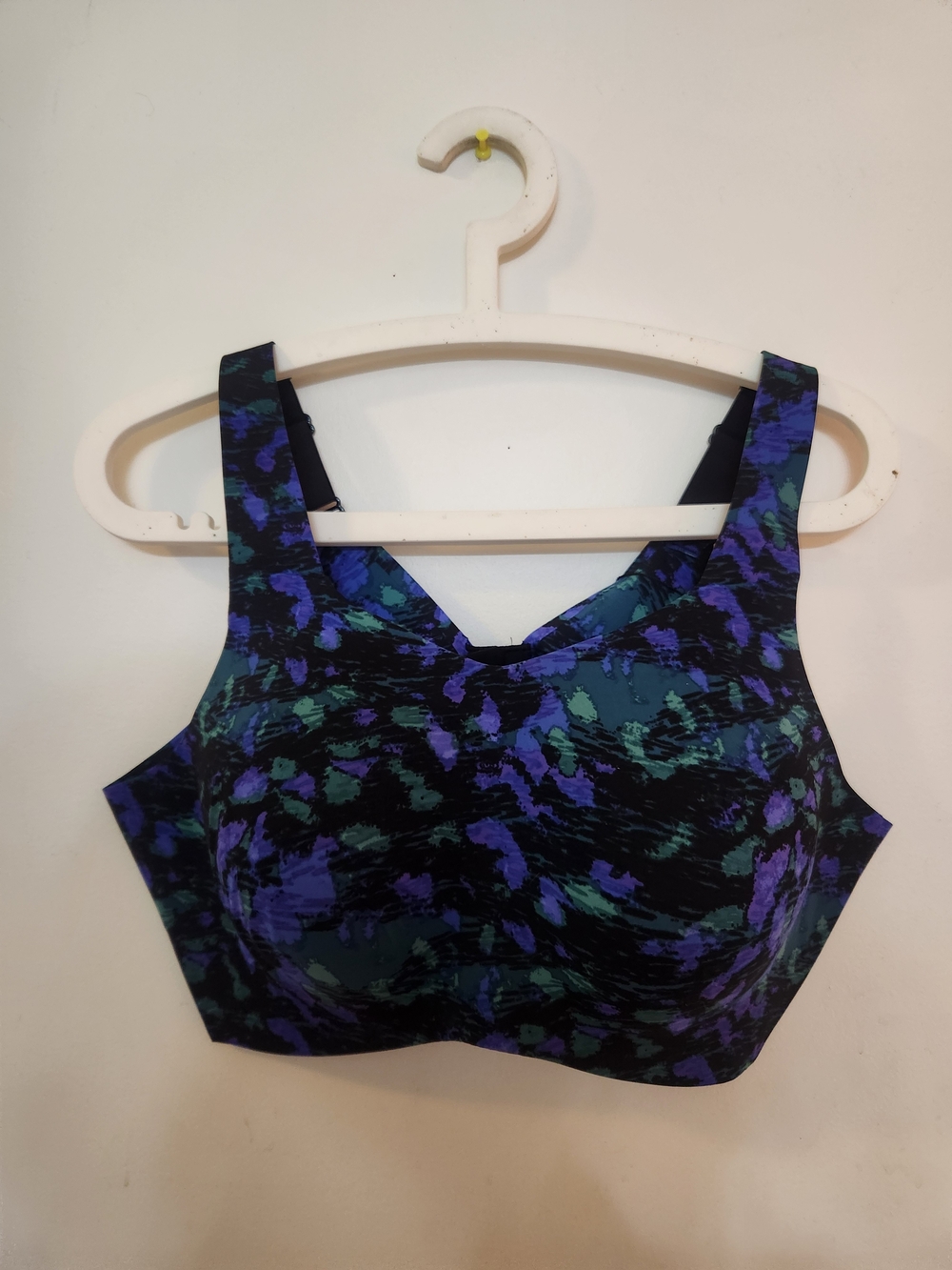 knix Catalyat Sports Bra in Teal and Purple